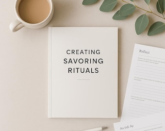 Diario de gratitud y atención plena de 14 días / Cuaderno de ejercicios para disfrutar de los rituales / Descarga digital en PDF