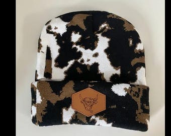 Gorro unisex de vaca de las Tierras Altas de alta calidad