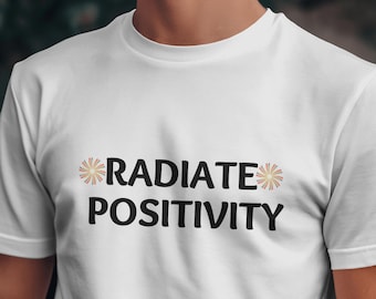Radiate Positivity PNG, Boho Inspirational Shirt Png, Love Yourself Png,Positive Quotes PNG,Inspirational ,Aesthetic Trending Shirt Png