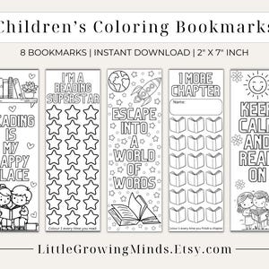 Reading Tracker Bookmarks | Children&#39;s Book Challenge Bookmarks | Colouring Bookmarks, Bookmarks To Colour For Kids | Printable Bookmark Set