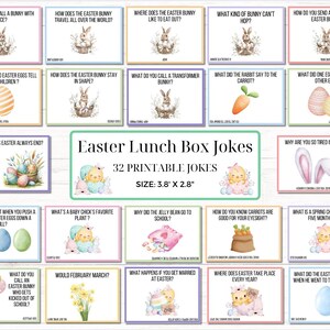 32 Easter Jokes | Printable Easter Jokes | Instant Download | Easter Jokes | Digital Download | Easter Kids Jokes | Easter Bunny Jokes
