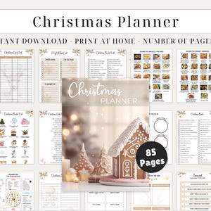Weihnachts-Planer Printable | Digitaler Weihnachts-Planer | Feiertage-Planer | Urlaubsplanung | Weihnachtsplanung | Weihnachten Planer Printable