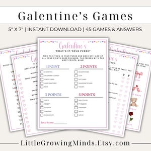 45 Galentine&#39;s Party Games | Galentines Games | Valentines Day Games | Valentines Game | Galantines Printable Game | Valentines Games