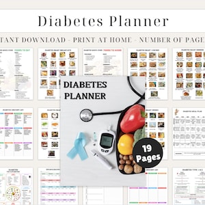Pianificatore pasti per diabetici / Tabella alimentare per diabetici / Piano pasti per diabetici / Elenco della spesa per diabetici / Elenco di alimenti per diabetici / Pianificatore pasti per diabetici / Dieta