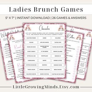 26 Brunch Party Games, Adults Brunch Games, Icebreaker Table Games, Birthday Brunch Games, Brunch and Bubbly Games, Printable Brunch Games