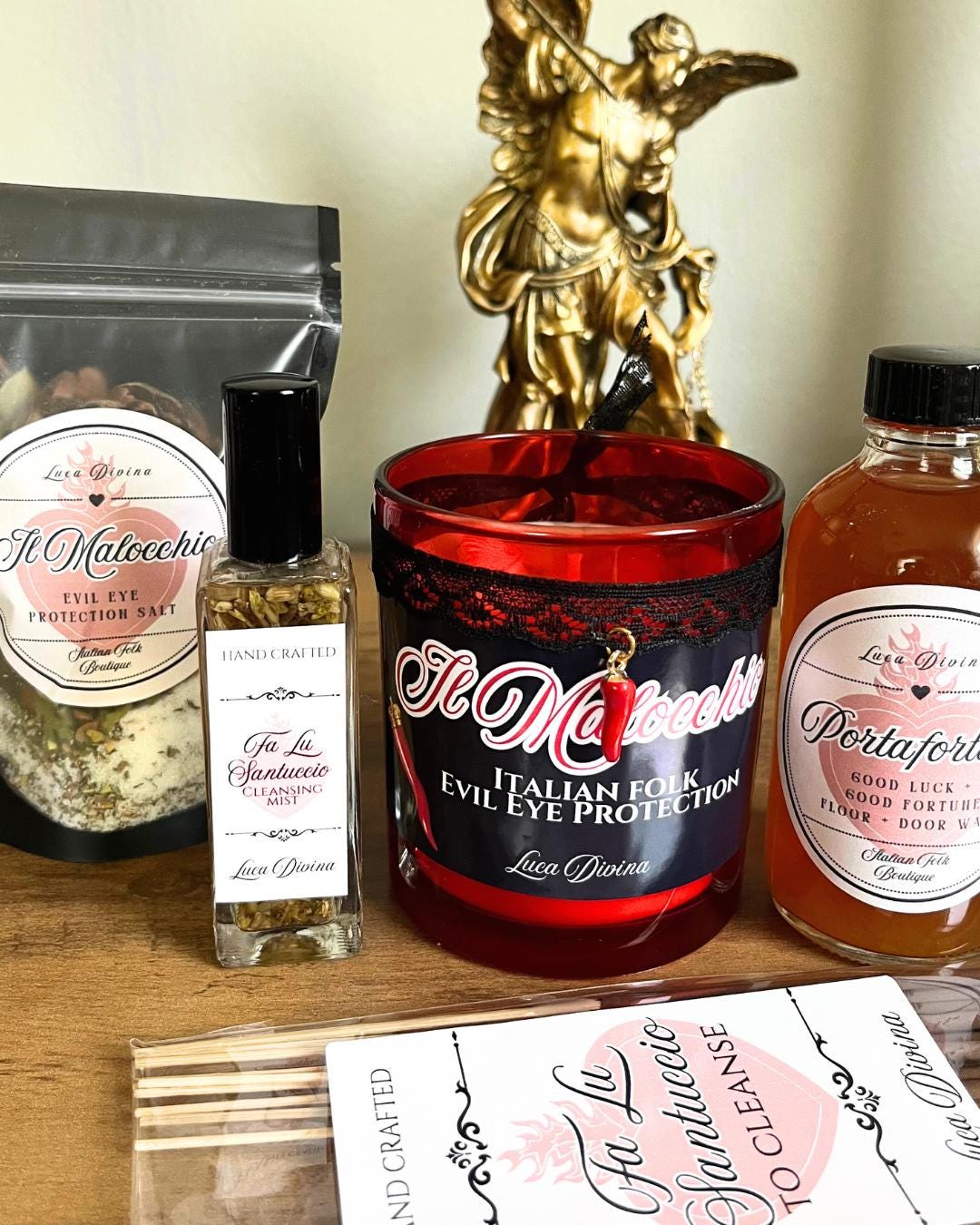 Italian American Folk House Blessing Box | Home Protection, Luck & Spiritual Cleansing