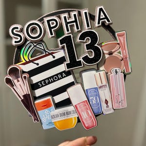 Décoration de gâteau personnalisée Sephora Skincare Beauty