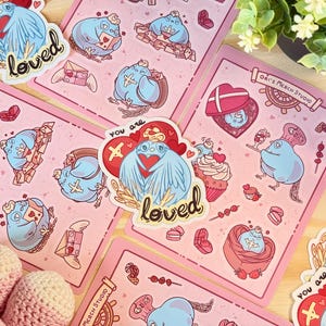Hojas de pegatinas de Marco de Ave Fénix / Hojas de pegatinas de San Valentín / Hojas de pegatinas de Anime / Pegatinas de Marco de Ave Fénix
