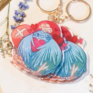 OP: Marco the Phoenix Birb - Epoxy Acrylic Keychain