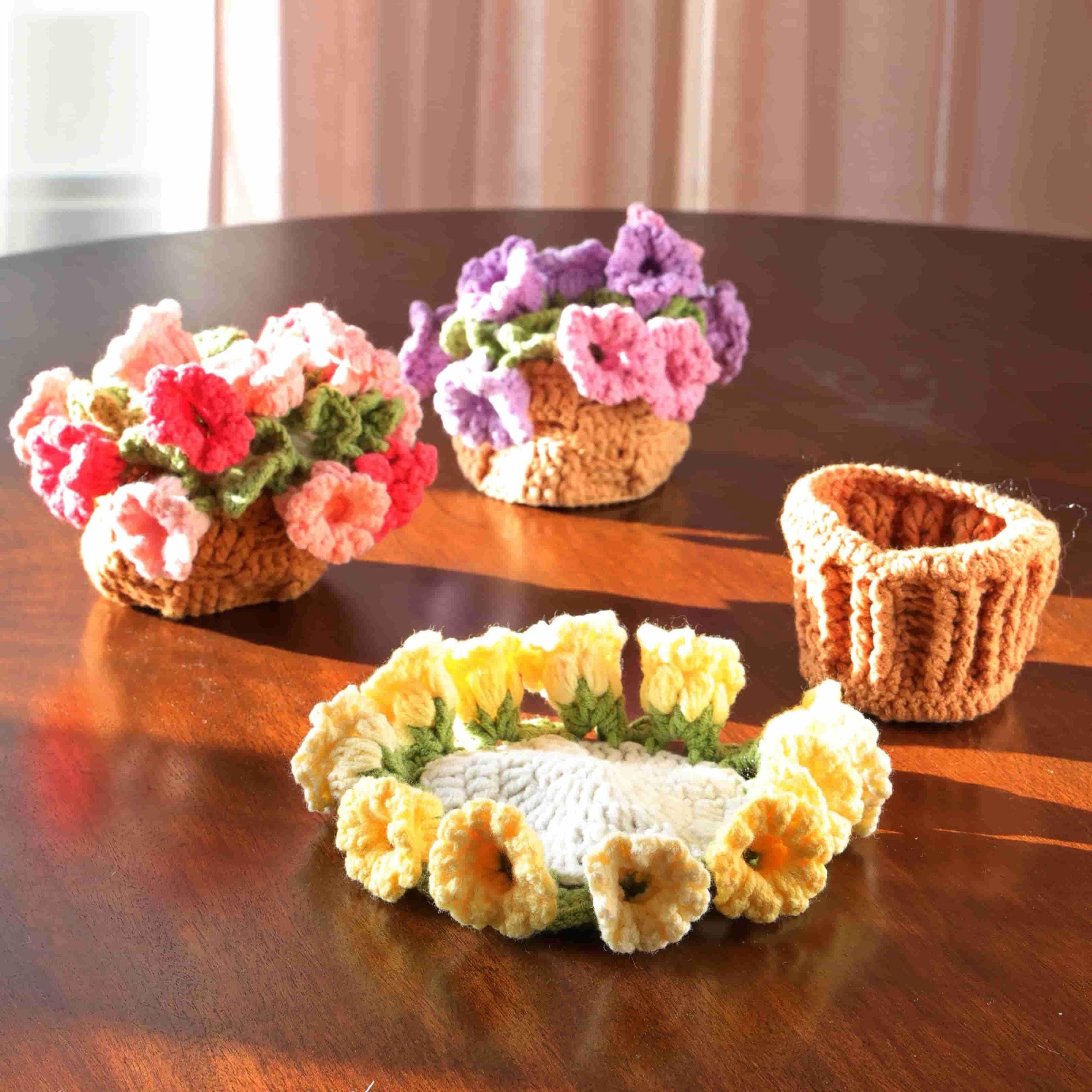 Crochet Lily of Valley Coaster, Handmade Round Flower Cup Holder