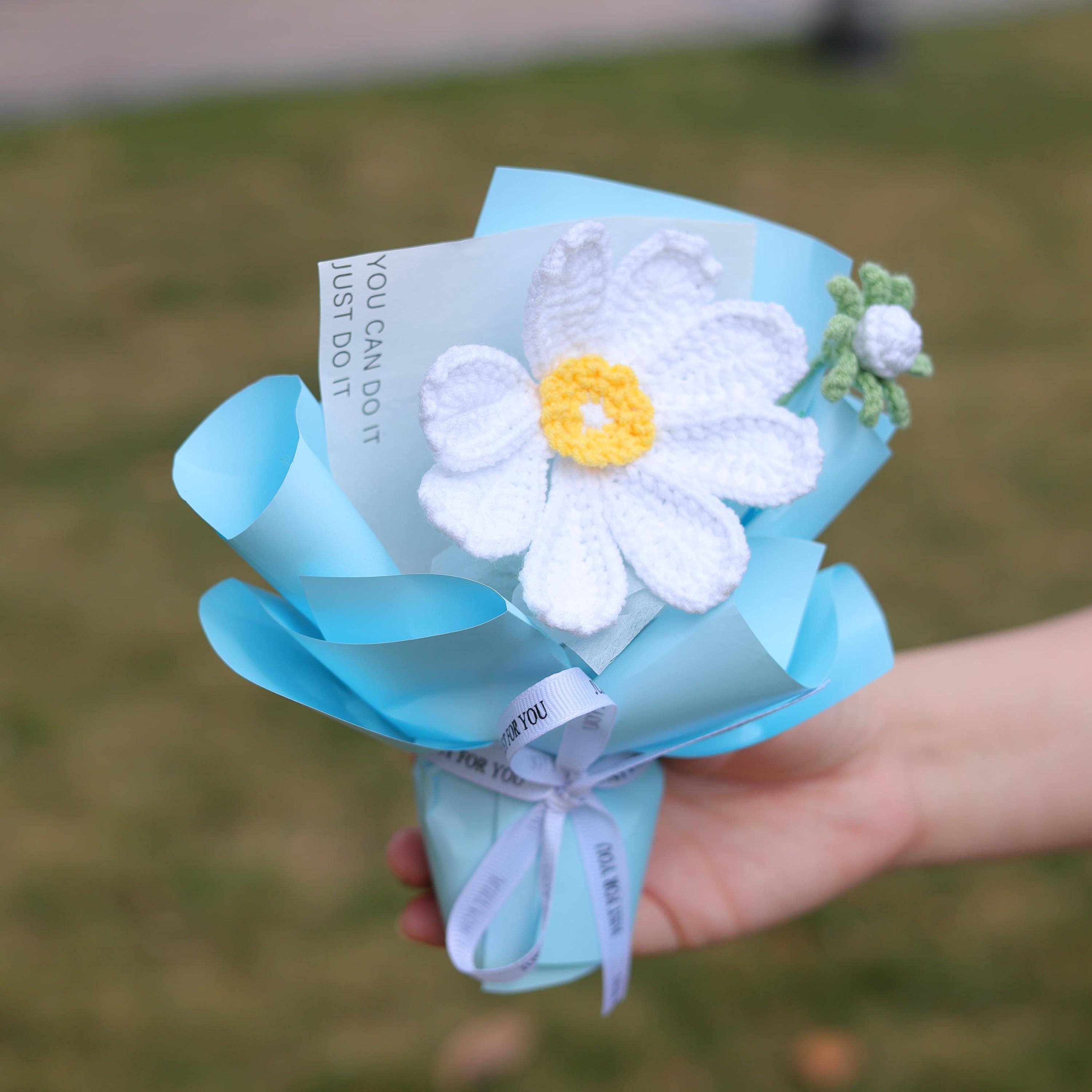 Crochet Peony Flowers Bouquet,violet,daisy, Daffodil,poppy,birth