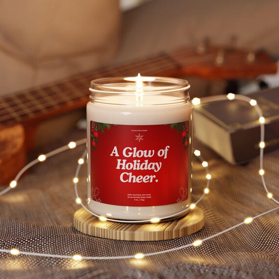 Weihnachtskerze - Festliche Weihnachtsduftkerze - Gemütliches Wohndekor für Weihnachtsstimmung und Schenken, Geschenk für Sie