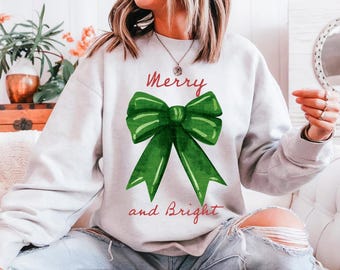 Lazo navideño coqueto PNG / Sublimación navideña verde (Descarga digital)
