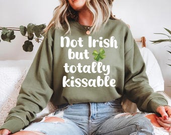 Kiss Me I'm Irish Shamrock PNG | St Patrick's Day Sublimation (Digital Download)