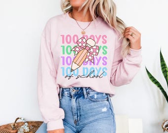 100 Days Of School PNG | Teacher Appreciation Sublimation Design (Digital Download)