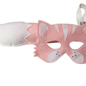 Felt CAT Animal Mask and Tail Set for Kids
