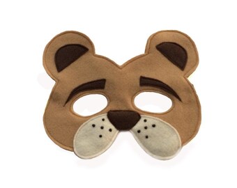 Children's Safari Animal LIONESS Felt Mask