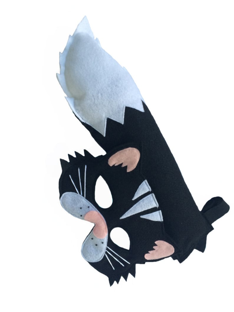 Felt CAT Animal Mask and Tail Set for Kids