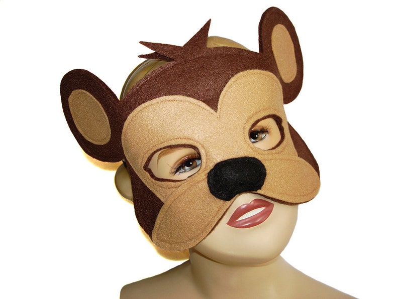 Children/'s Safari Animal MONKEY Felt Mask and Tail Set