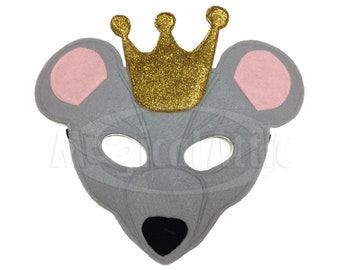 The Nutcracker Felt MOUSE KING Costume Mask for Kids