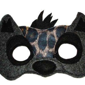 Children's Safari Animal HYENA Felt Mask