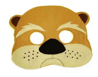 Children's Woodland Animal OTTER Felt Mask