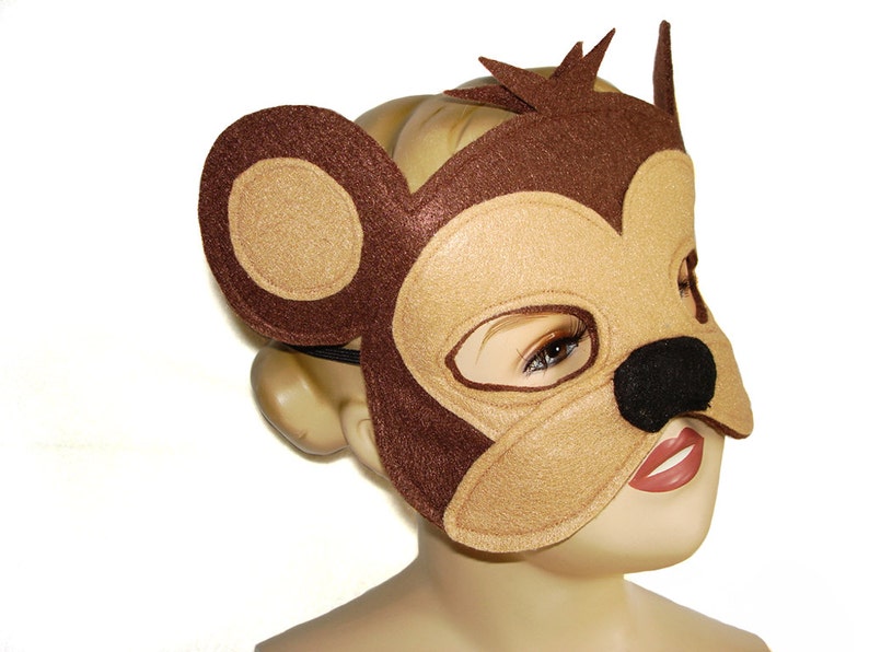 Children/'s Safari Animal MONKEY Felt Mask and Tail Set