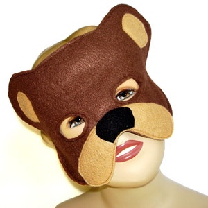 Children's Woodland Animal HEDGEHOG PORCUPINE Felt Mask image 5