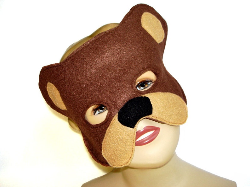 Children's Woodland Animal HEDGEHOG PORCUPINE Felt Mask image 5