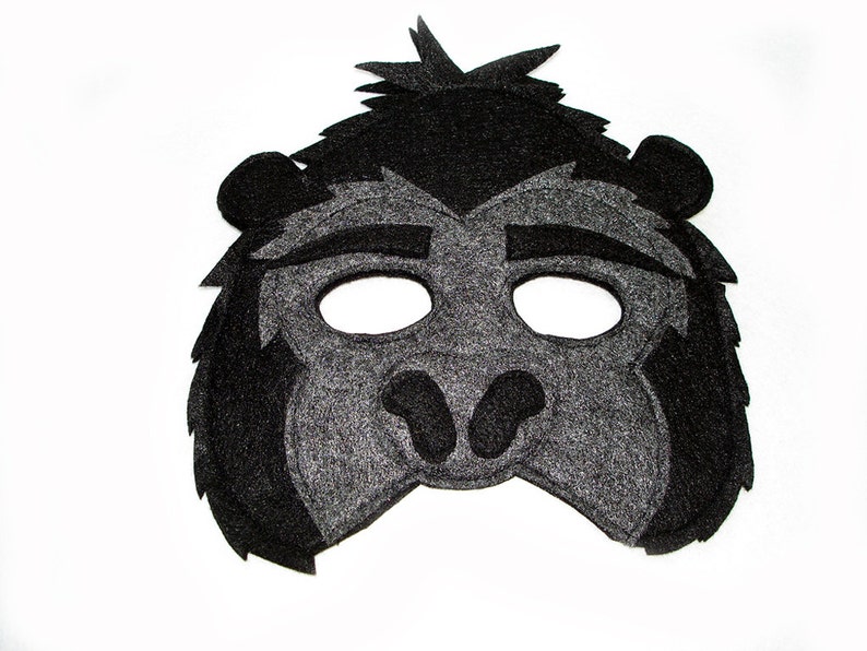 Children's Animal BABOON Felt Mask image 5