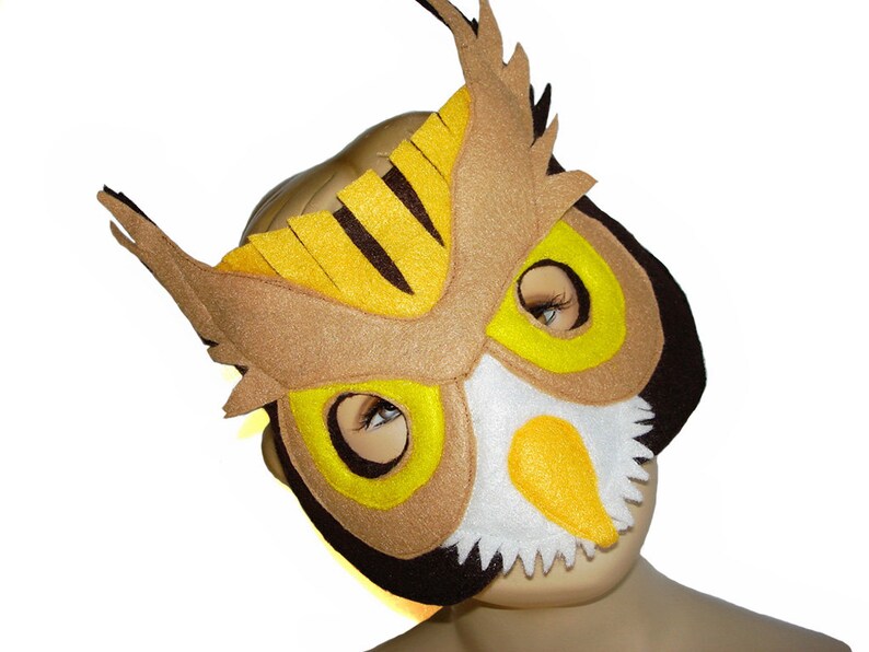 Children's Woodland Animal OWL Felt Mask image 2