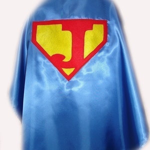Children&#39;s Custom Made Handmade Superhero Personalized Initial Kids Cape for Boys and Girls