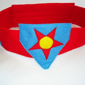 Children&#39;s Custom Superhero Felt Belt