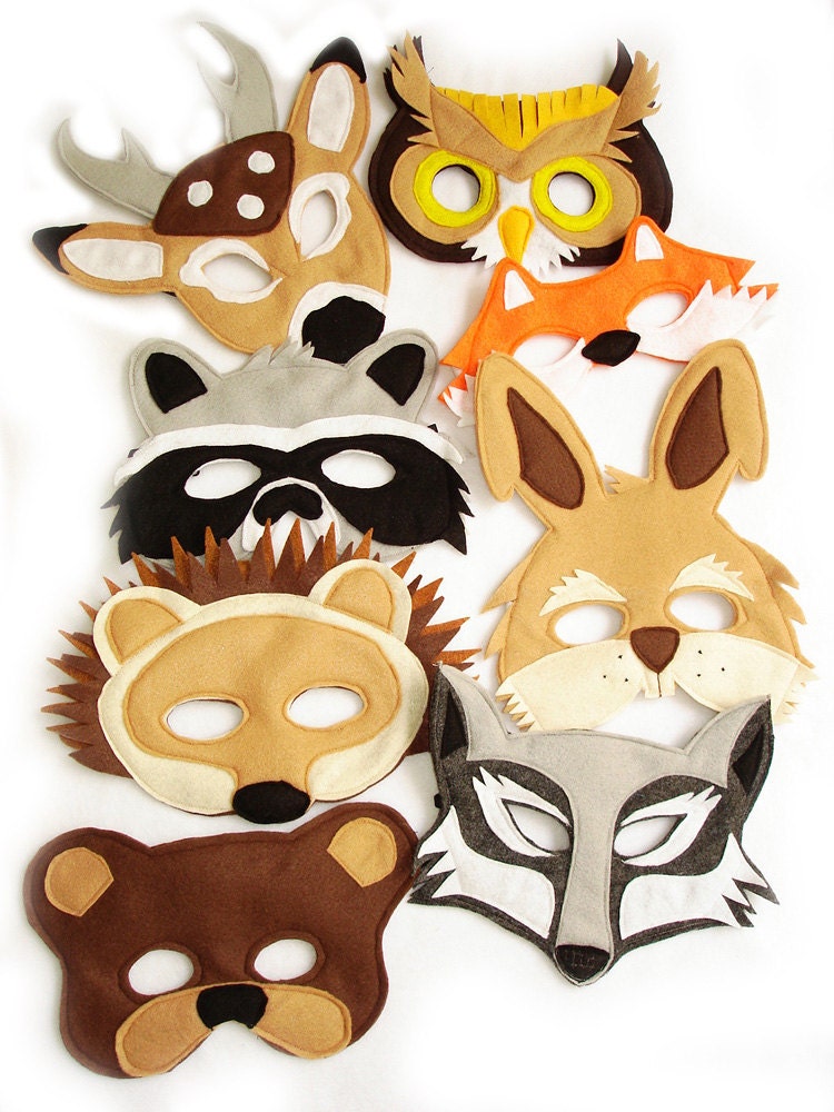 thumbnail image 2 of Animal Felt Masks - Free Sewing Patterns - Sew Magazine 2 of 11
