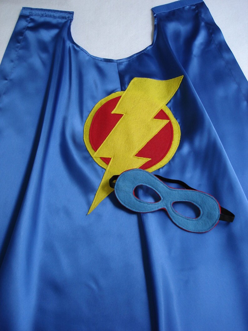 Children's Custom Superhero Lightning Bolt Cape Including Etsy