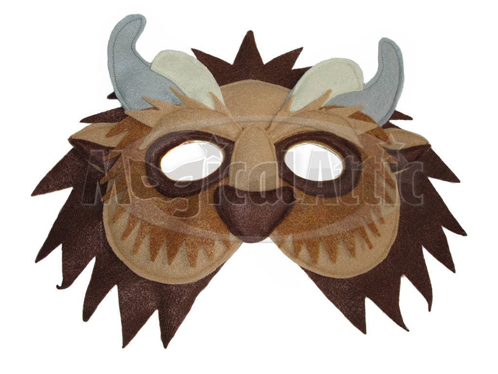 Children's Beauty and the Beast Handmade BEAST Felt Mask | Etsy