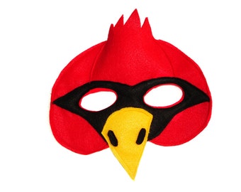 Children's CARDINAL Bird Felt Mask