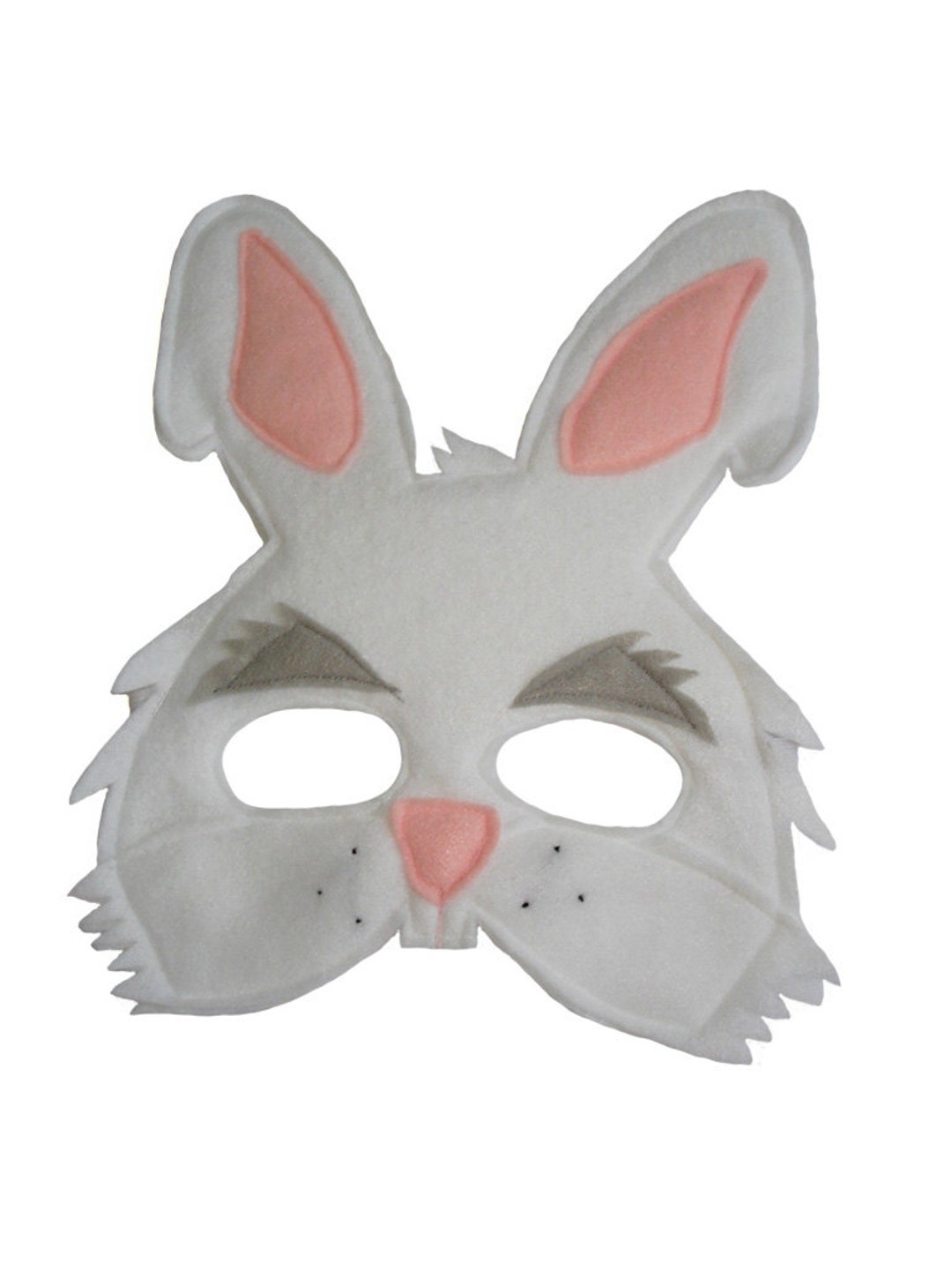 Kids White Rabbit Mask Child