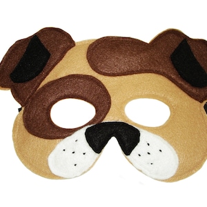 Children&#39;s Brown DOG Felt Mask