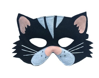 Children's BLACK CAT Felt Mask