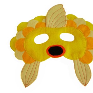 Children&#39;s Yellow FISH Felt Mask, What Does The Fox Say