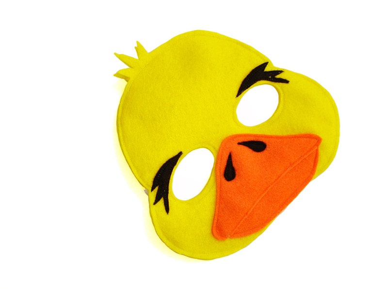 Children's Barnyard Animal DUCK Felt Mask image 1