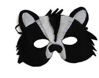 Children's Woodland Animal SKUNK Felt Mask