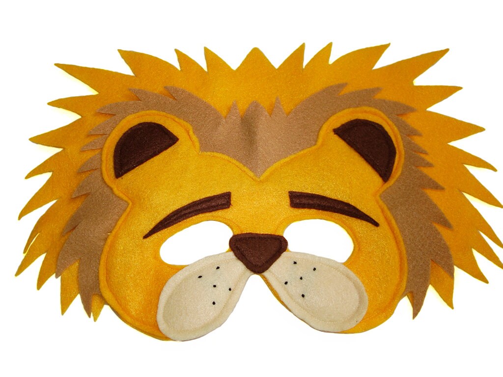 Children's Animal BABOON Felt Mask | Etsy