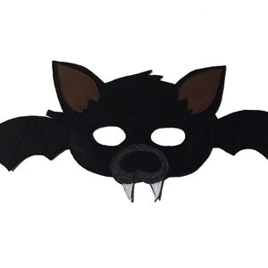 Children&#39;s Black BAT Animal Felt Mask