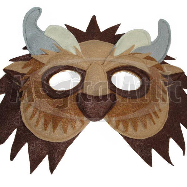 Children's Beauty and the Beast Handmade BEAST Felt Mask