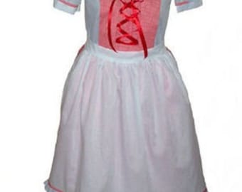 Custom Boutique Little Red Riding Hood  Adult Size Costume Dress Set