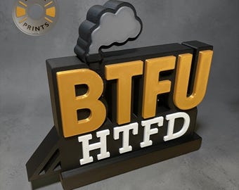 BTFU - HTFD Train Stand (6.75 length x 5.75 height x 1.2 depth inches)