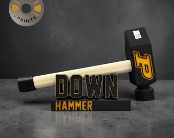 Officially Licensed Purdue Pete Medium Hammer with Hammer Down Stand (14.5 length x 9.0 height x 2.1 depth inches)