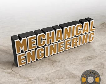 MECHANICAL ENGINEERING Collectible (10.75 inches long) - open to customization for other Universities/Schools.